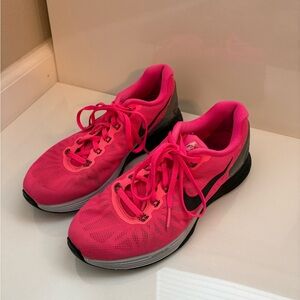 Nike Women's Lunarglide Bright Pink Athletic Shoes